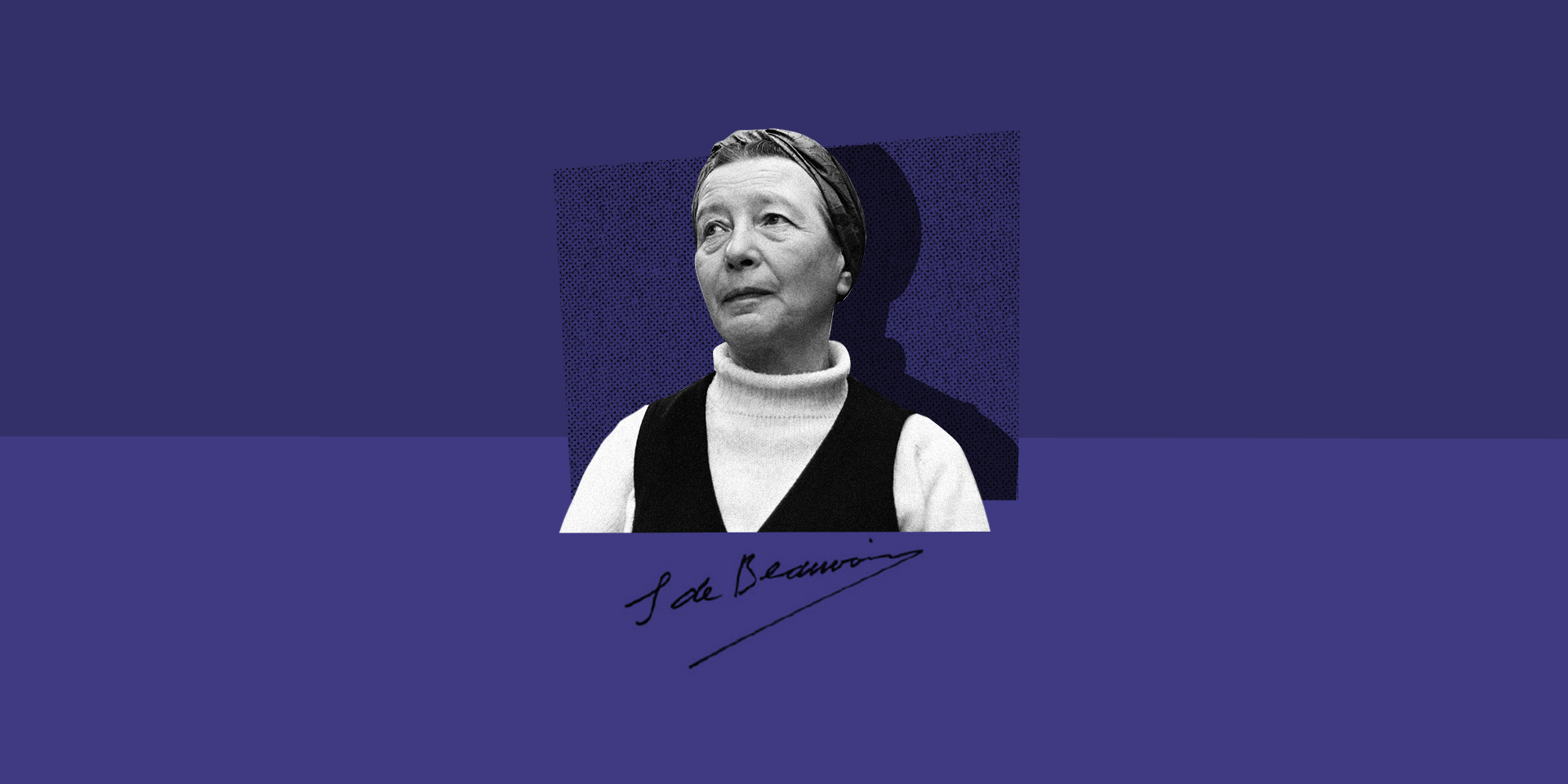 Illustration de Simone de Beauvoir